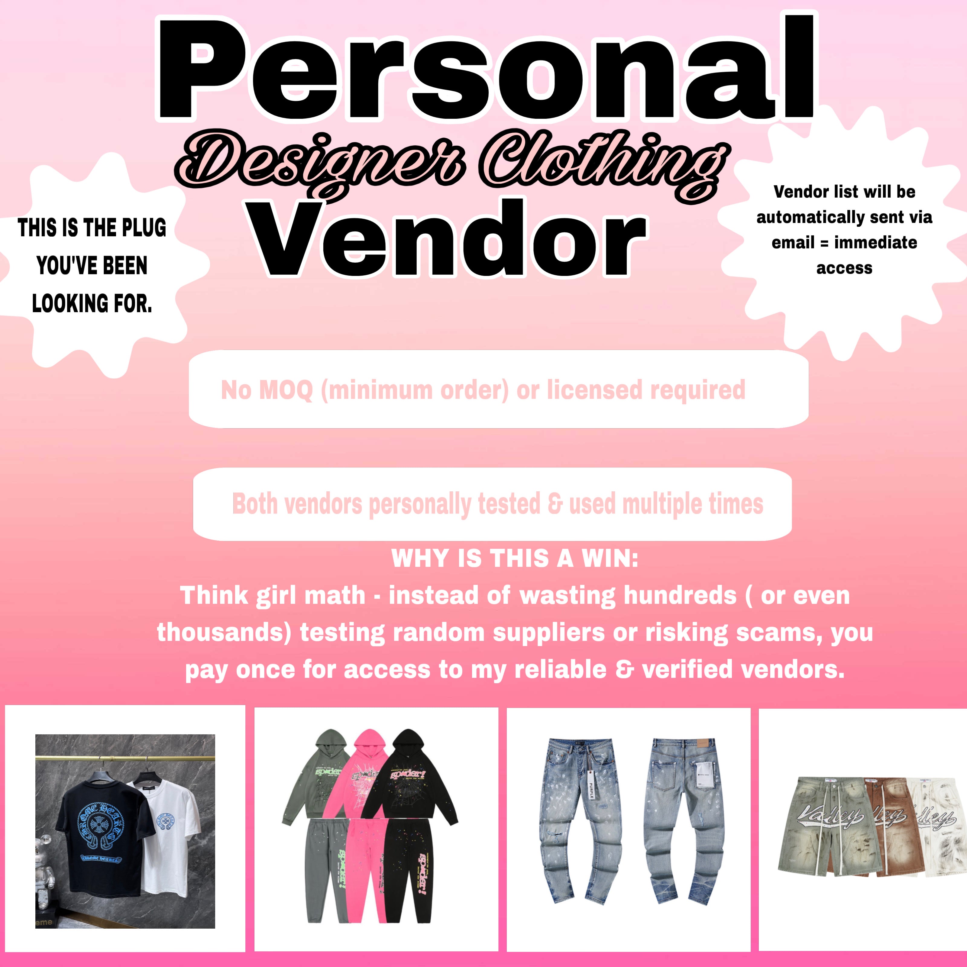 Personal Designer Clothing Vendor