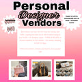 Personal Designer Vendor (BEST
SELLING VENDOR🤯)