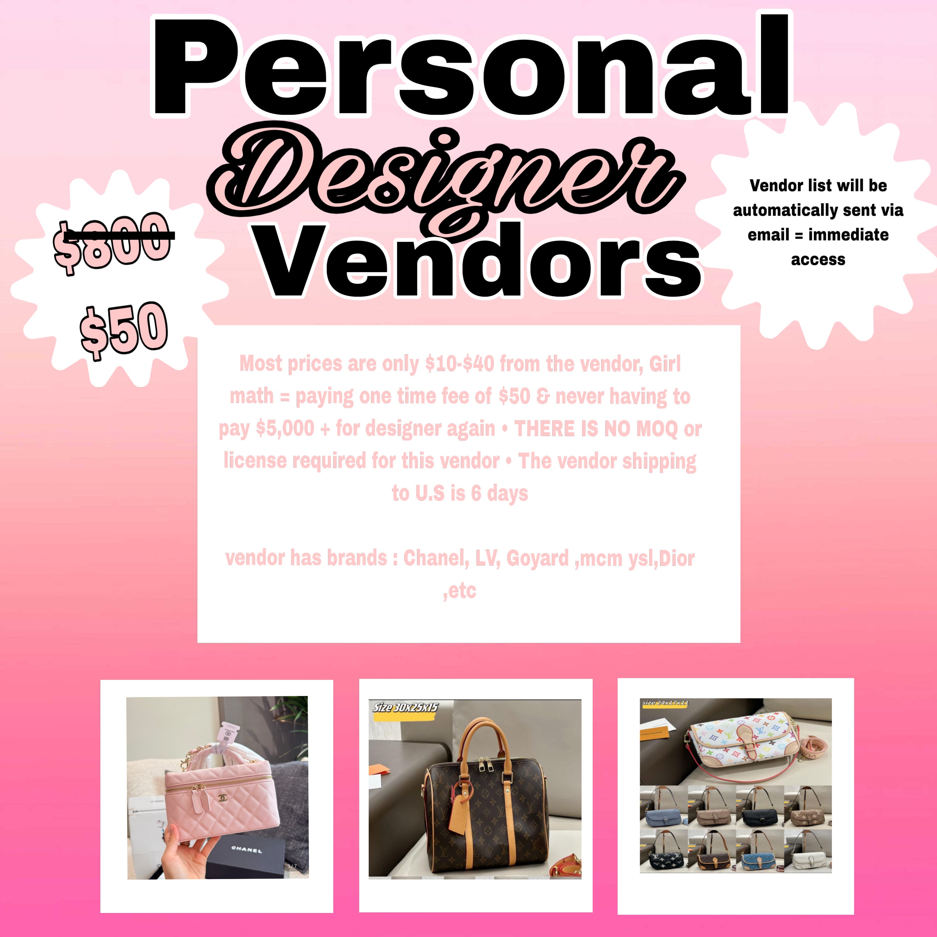 Personal Designer Vendor (BEST
SELLING VENDOR🤯)